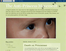 Tablet Screenshot of anti-princess-movement.blogspot.com