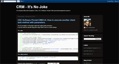 Desktop Screenshot of crmnojoke.blogspot.com