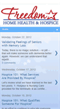 Mobile Screenshot of freedomhomehealthandhospice.blogspot.com