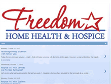 Tablet Screenshot of freedomhomehealthandhospice.blogspot.com