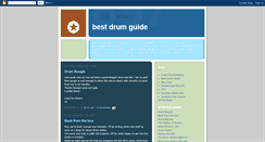 Desktop Screenshot of bestdrumguide.blogspot.com