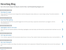 Tablet Screenshot of neverbegblog.blogspot.com