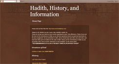 Desktop Screenshot of hadithlistcollection.blogspot.com