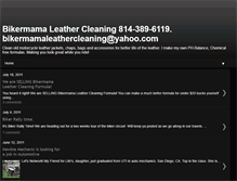 Tablet Screenshot of bikermamaleathercleaning.blogspot.com