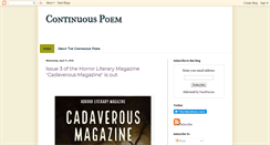 Desktop Screenshot of continuouspoem.blogspot.com