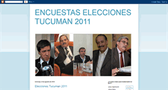 Desktop Screenshot of eleccionestucuman2011.blogspot.com