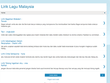 Tablet Screenshot of liriklagu-malaysia.blogspot.com
