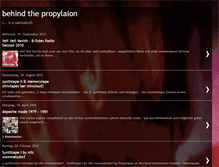 Tablet Screenshot of behindpropylaion.blogspot.com