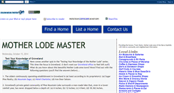 Desktop Screenshot of motherlodemaster.blogspot.com