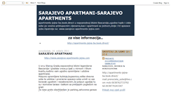 Desktop Screenshot of apartmansarajevo.blogspot.com