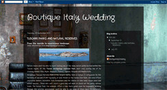 Desktop Screenshot of boutiqueitalywedding.blogspot.com