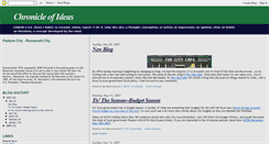 Desktop Screenshot of chronicleofideas.blogspot.com