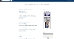 Desktop Screenshot of joestantontheshow.blogspot.com