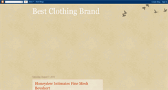 Desktop Screenshot of bestclothingbrand.blogspot.com