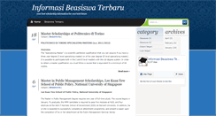 Desktop Screenshot of informasibeasiswaterbaru.blogspot.com