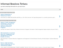 Tablet Screenshot of informasibeasiswaterbaru.blogspot.com