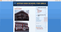 Desktop Screenshot of afifahhighschool.blogspot.com