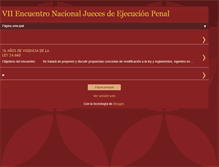 Tablet Screenshot of encuentrojuecesejecucionpenal.blogspot.com