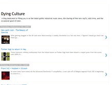 Tablet Screenshot of dying-culture.blogspot.com