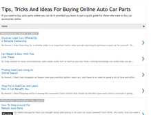 Tablet Screenshot of newautocarparts.blogspot.com