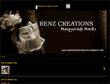 Tablet Screenshot of masksbyrenzcreations.blogspot.com