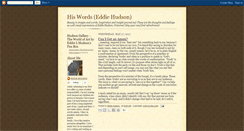 Desktop Screenshot of eddiehudson.blogspot.com
