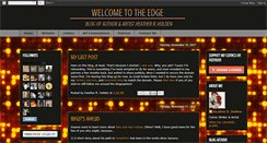 Desktop Screenshot of edgyauthor.blogspot.com