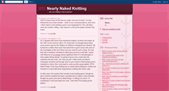 Desktop Screenshot of nearlynakedknitting.blogspot.com