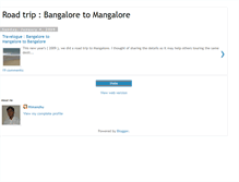 Tablet Screenshot of bangaloretomangalore.blogspot.com