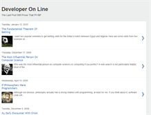 Tablet Screenshot of developeronline.blogspot.com