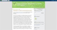 Desktop Screenshot of exercise-diet-fertility-pregnancy.blogspot.com