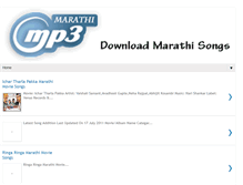 Tablet Screenshot of marathimp3songs.blogspot.com