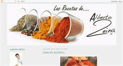 Desktop Screenshot of lasrecetasdealberto.blogspot.com