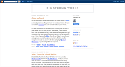 Desktop Screenshot of bigstrongwords.blogspot.com