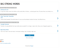 Tablet Screenshot of bigstrongwords.blogspot.com
