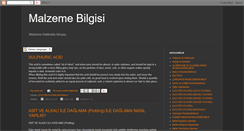 Desktop Screenshot of malzemebilgisi.blogspot.com