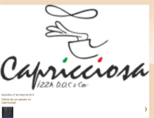 Tablet Screenshot of capricciosapizza.blogspot.com