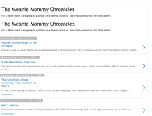 Tablet Screenshot of meaniemom.blogspot.com