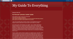 Desktop Screenshot of myguidetoeverything.blogspot.com