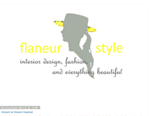 Tablet Screenshot of flaneurstyle.blogspot.com