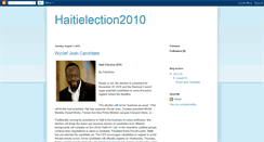 Desktop Screenshot of haitielection2010.blogspot.com