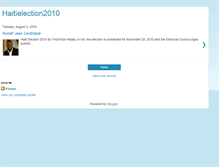 Tablet Screenshot of haitielection2010.blogspot.com