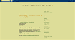 Desktop Screenshot of continental-airlines-watch.blogspot.com
