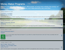 Tablet Screenshot of money-maker-programs.blogspot.com