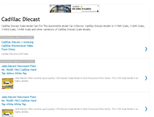 Tablet Screenshot of cadillac-diecast.blogspot.com
