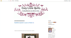 Desktop Screenshot of cozylittlequilts.blogspot.com