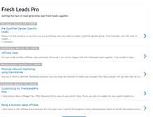 Tablet Screenshot of freshleadspro.blogspot.com