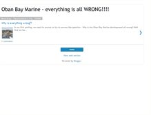 Tablet Screenshot of obanbaymarine.blogspot.com