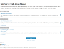 Tablet Screenshot of controversial-advertising.blogspot.com