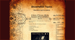 Desktop Screenshot of dissertation-topic.blogspot.com
